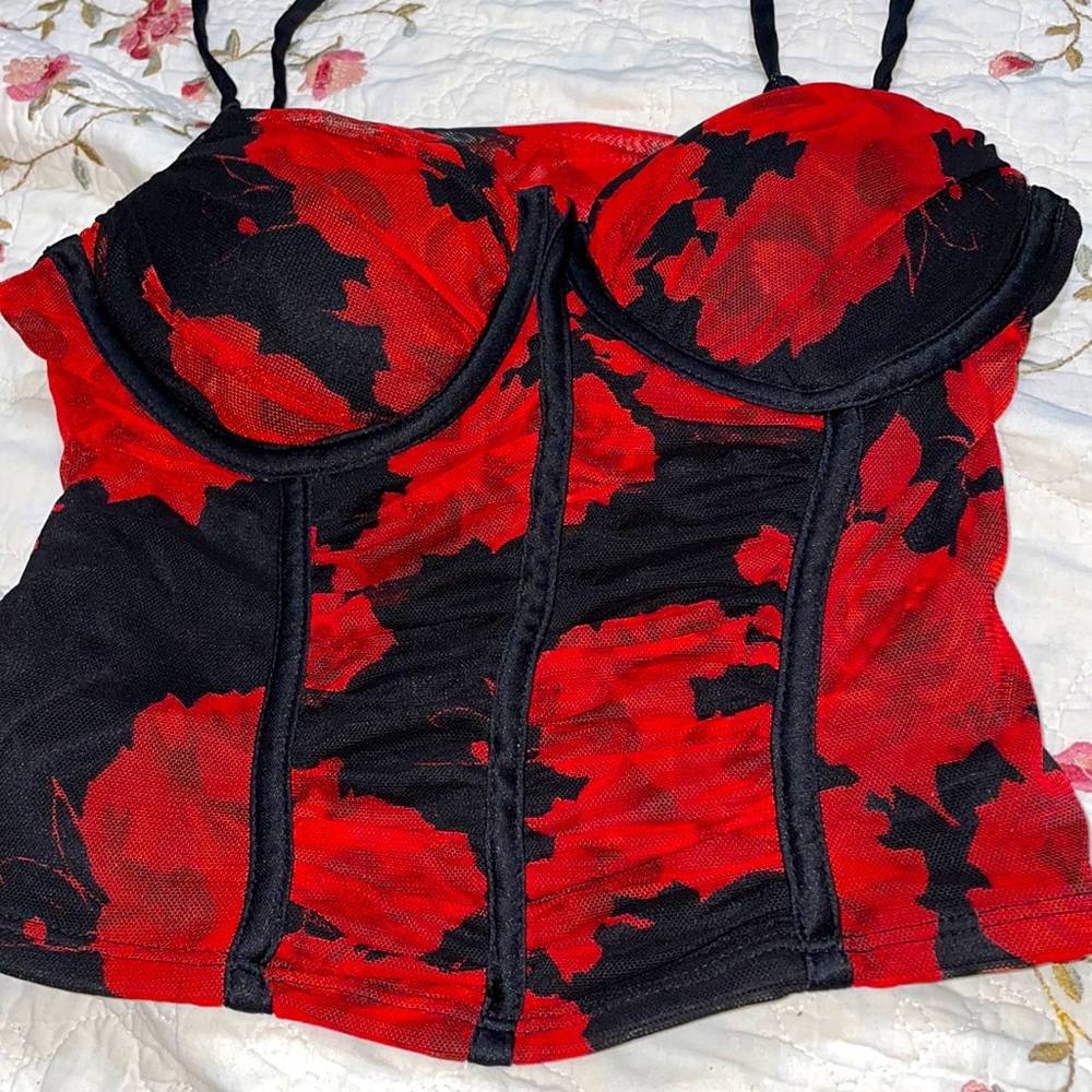 corset looking top , size M